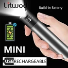 Фонарик, светодиодный, компактный, перезаряжаемый, водонепроницаемый, с 3 режимами работы