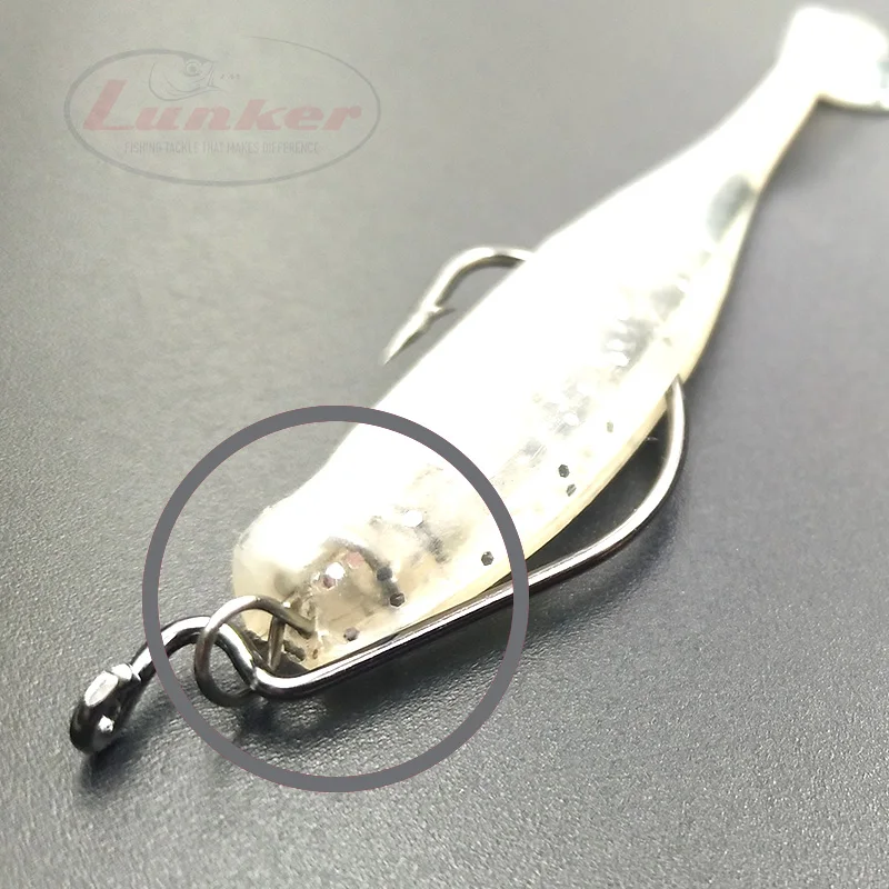 Lunker оснастка автостопом помощь мягкие приманки крючок шпилька пружинный фиксированный замок винт кинжалы инструменты для рыбалки нержавеющая сталь 25 шт