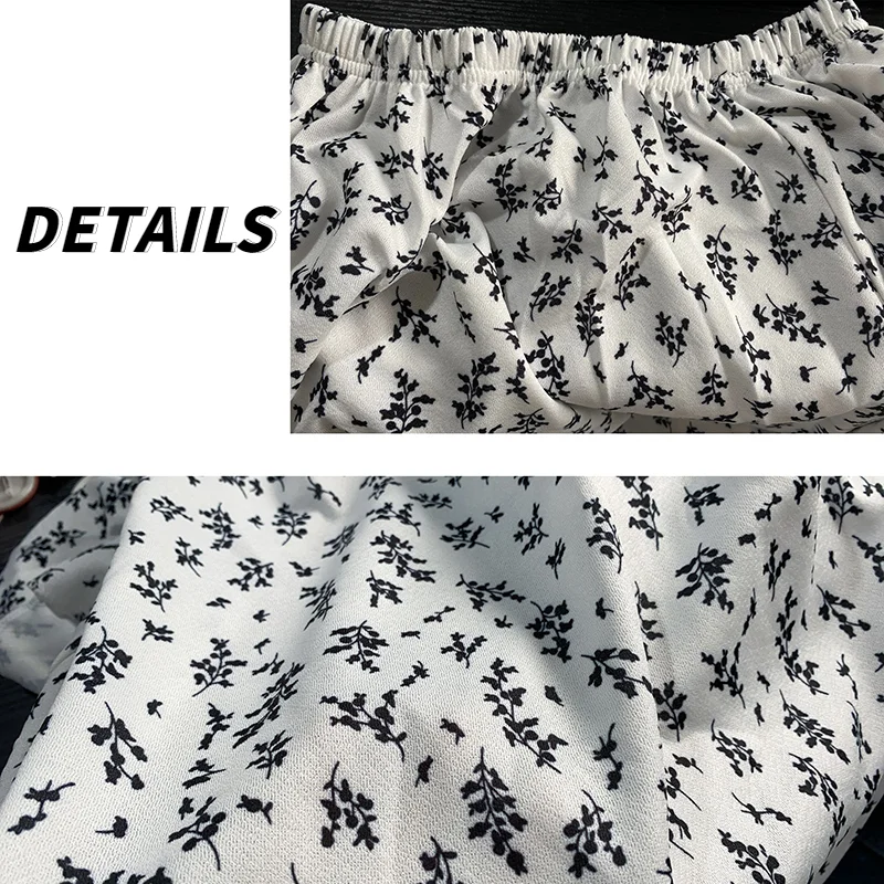 Skirts Women Design High Waist Summer Loose Trendy Elegant Artistic BF A-Line All-match Print Lovely Ins Casual Tender Aesthetic | Женская