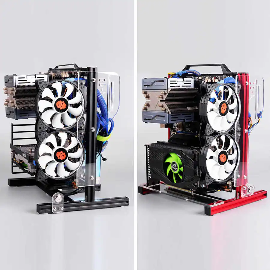 Чехол для ПК ATX/M-ATX/ ITX Вертикальный чехол компьютера с ручкой разгона | Компьютеры