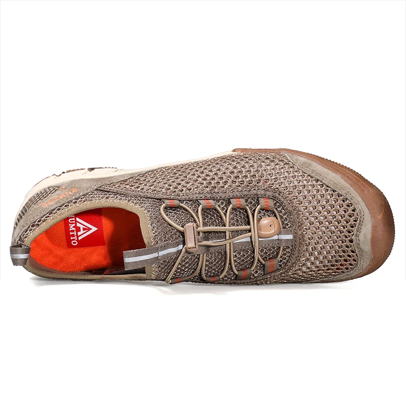 HUMTTO Summer Men Aqua Hiking Shoes 2021 Breathable Non-slip Mountai Mens Shoes Outdoor Climbing Trekking Man Water for Sneakers