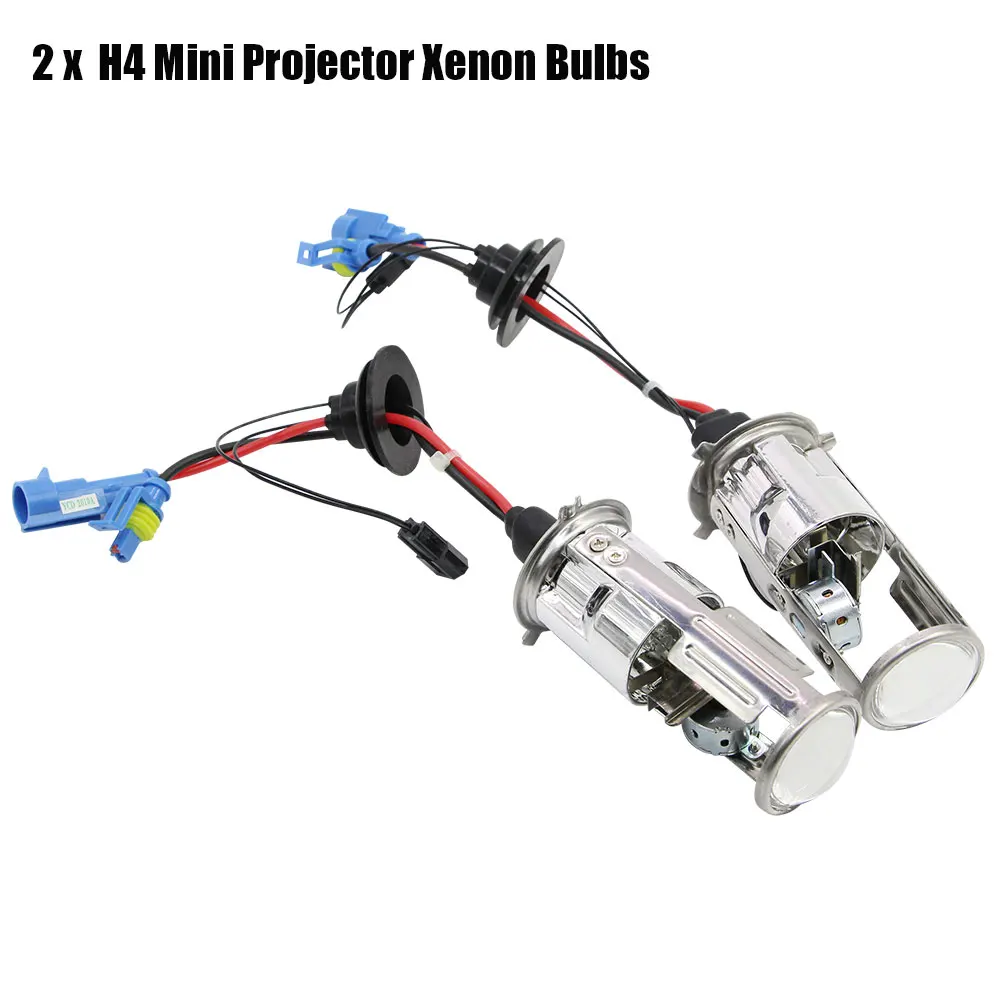Only Xenon Bulb Buildreamen2 H4 объектив Мини-проектора Hi/Lo Биксеноновая ксеноновая лампа комплект балласт переменного тока 55 Вт 4300 К 6000 К 8000 К Автомобильная фара - Испускаемый цвет: Only Xenon Bulb