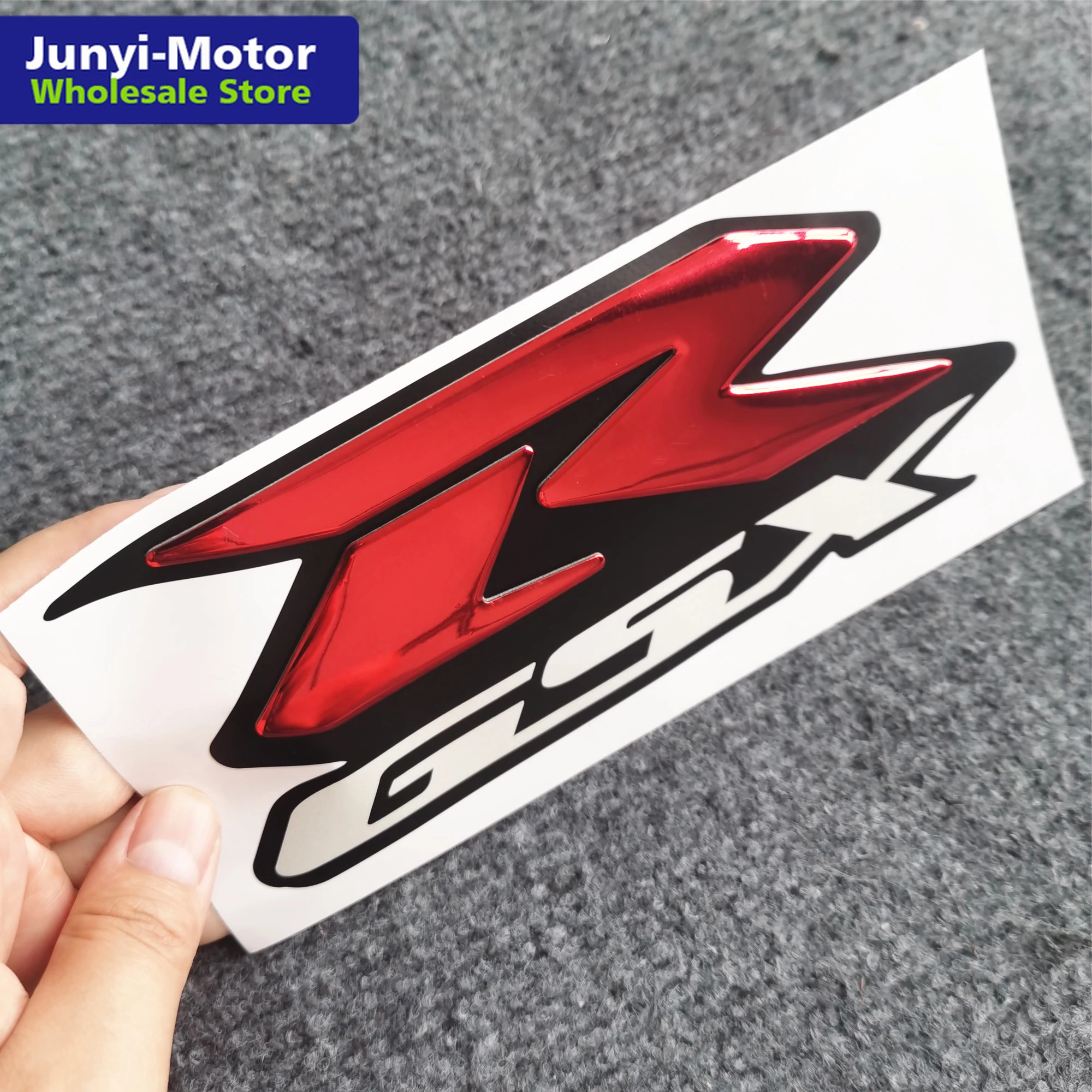 2 шт. красный 3d обтекатель наклейка с логотипом на бак для Suzuki GSXR 600 750 1000 1100