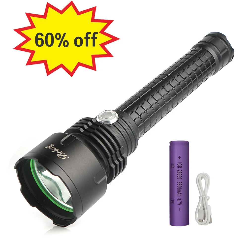 Фонарь с аккумулятором BRILEX, водонепроницаемый, электрический, высокой яркости, с регулируемой яркостью.