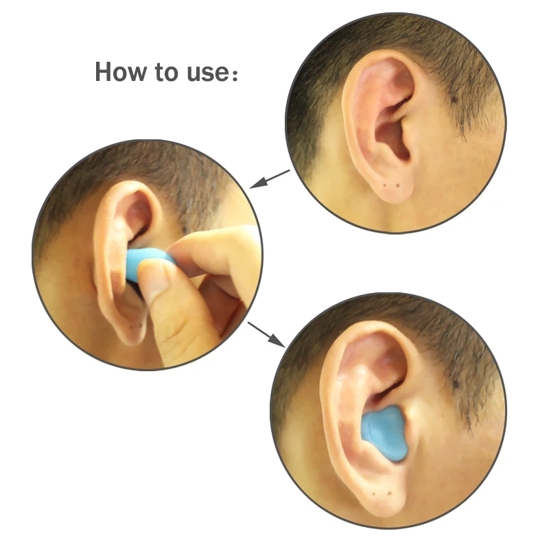 5box*6Pcs Noise PreventionReduction Soundproof Anti-Noise Silicone Earplugs Travel Sleep Study Swimming Protective Earmuff | Красота и