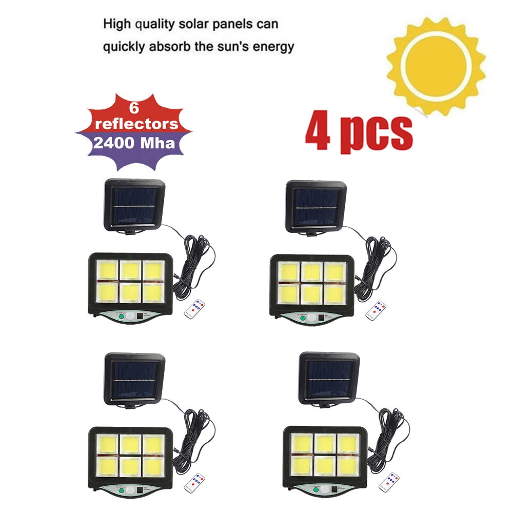 

4pcs seperable solar led light outdoor solar Wall lamps ip65 waterproof Motion sensor street garden holiday security lighting re