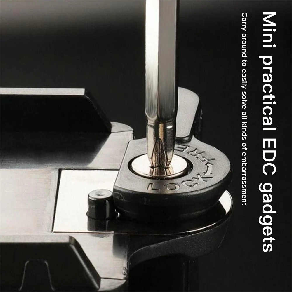 2PCS/Set Screwdriver Portable Multifunctional Key Shape Stainless Steel Slotted Screwdrivers Pocket Repair Tool Outdoor tools |