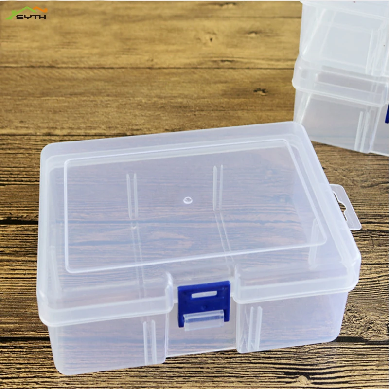 Прозрачная крышка маленькая пластиковая коробка бокс для хранения инструментов