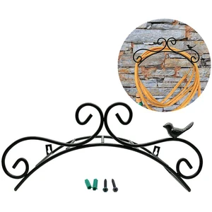 antique garden hose holder hanger wall mounted outdoor bird brackets decorative watering hose storage rack organizer accessories free global shipping