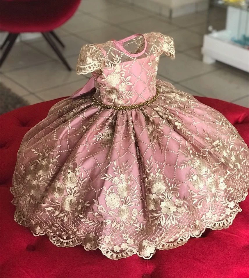 Elegant New Year Princess Girls Dress Wedding Gown For Children Party Birthday Vestidos Infantil | Детская одежда и обувь