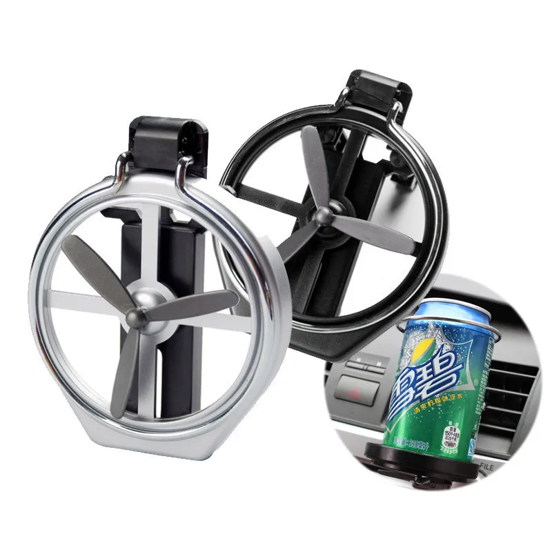 

Car Air Outlet Drink Holder Car Case Water Cup Holder Car Drink Holder With Small Fan Auto Universal Interior Accessories