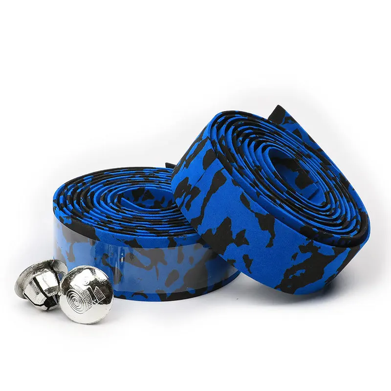 

Road Bike Bicycle Handlebar Tape Camouflage Cycling Handle Belt Cork Wrap With Bar Plugs 13 Colors Road Bike Accessories