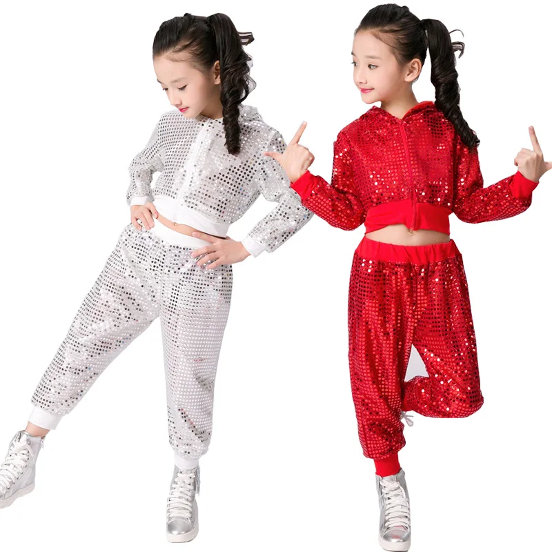

Hip hop costume boy, girl, boy, dance costume, modern jazz dance costume, living room party, dance costume with sequins + pants