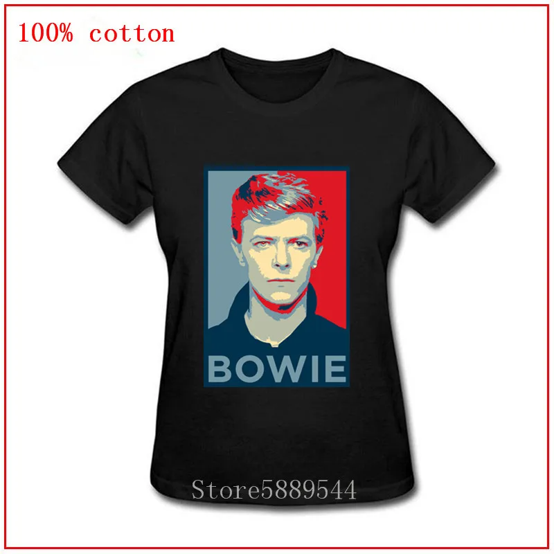 2020 новые модные футболки из хлопка с круглым вырезом David Bowie женская футболка