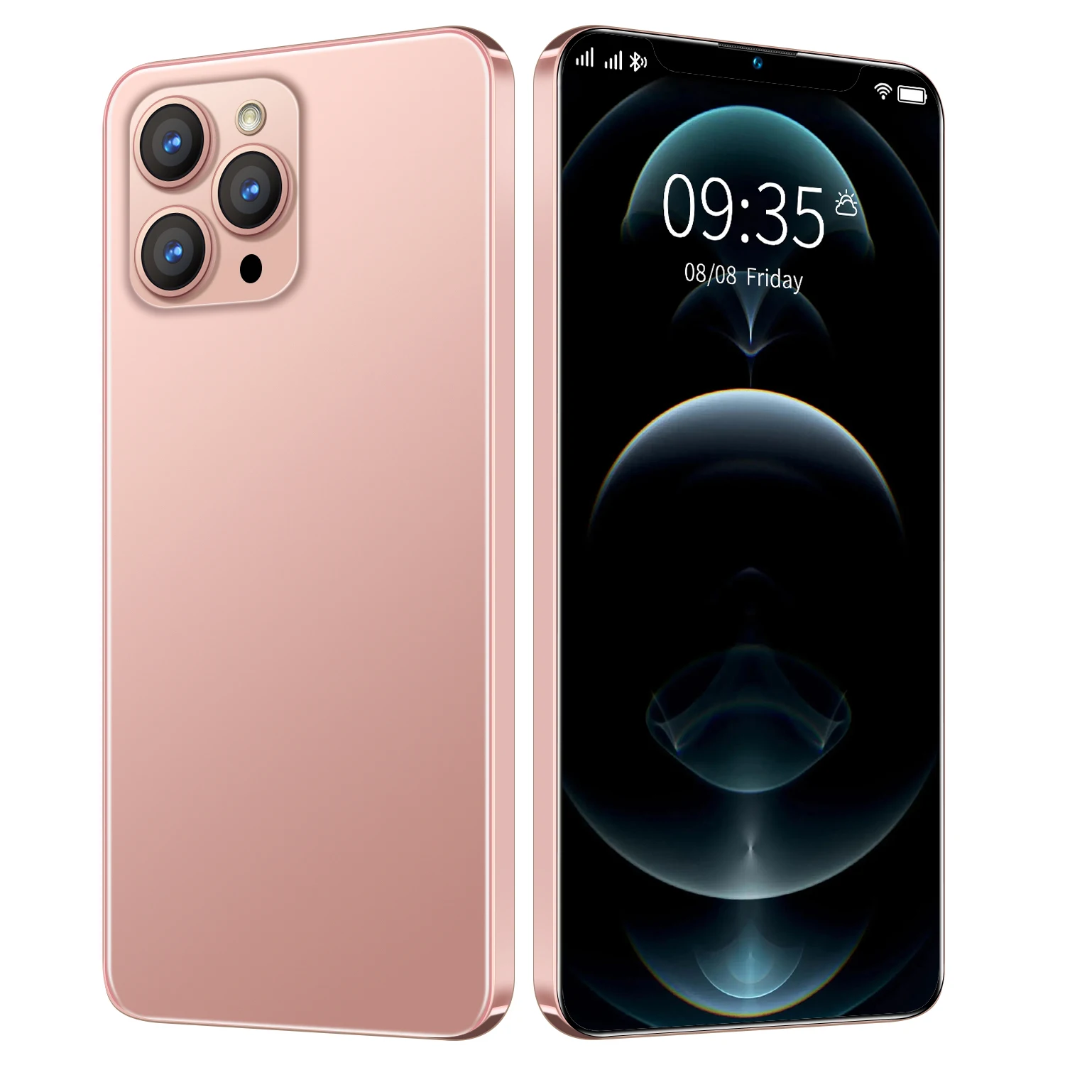 

Global Version i12ProMax Pink SmartPhone 6.1inch Face Unlock 12GB+512GB large Screen 10-core 4G/5G Mobile Phone