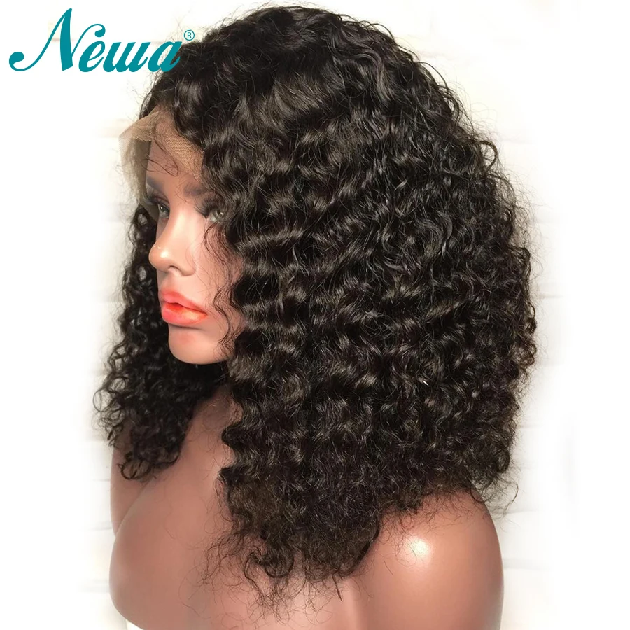Newa Hair 360 парик al предварительно сорванный с волосами младенца кудрявые кружевные