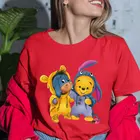 Модная Повседневная трендовая новая футболка Disney, Милая женская одежда с рисунком Винни-Пуха, медведя, кавайная Женская одежда в стиле Харадзюку, топы 8 цветов