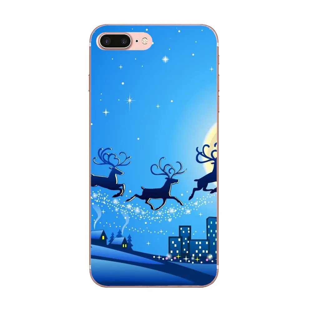 Ультратонкий чехол из ТПУ с рождественским оленем для Xiaomi Redmi Mi 4 7A 9T K20 CC9 CC9e Note 7 8 9