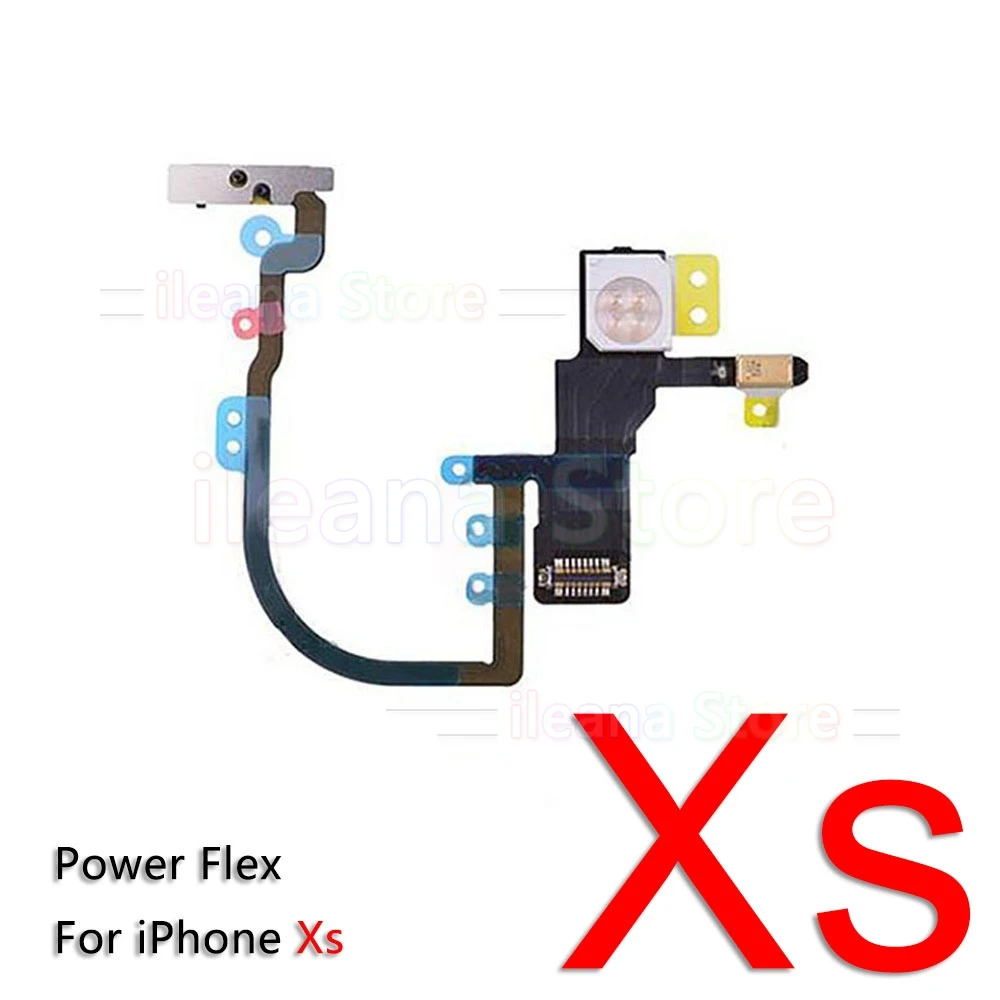 Кнопка включения звука и гибкий кабель для iPhone 7 8 Plus X Xs Max XR с заменой