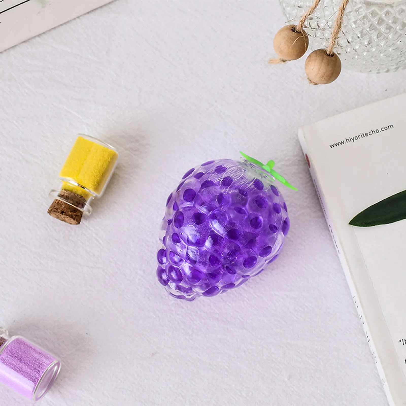 

1pcs Decompression TPR Bubble Bead Vent Ball Toys Stress Relief Squeeze Lovely cream Rainbow Grape Ball Toy Juguetes