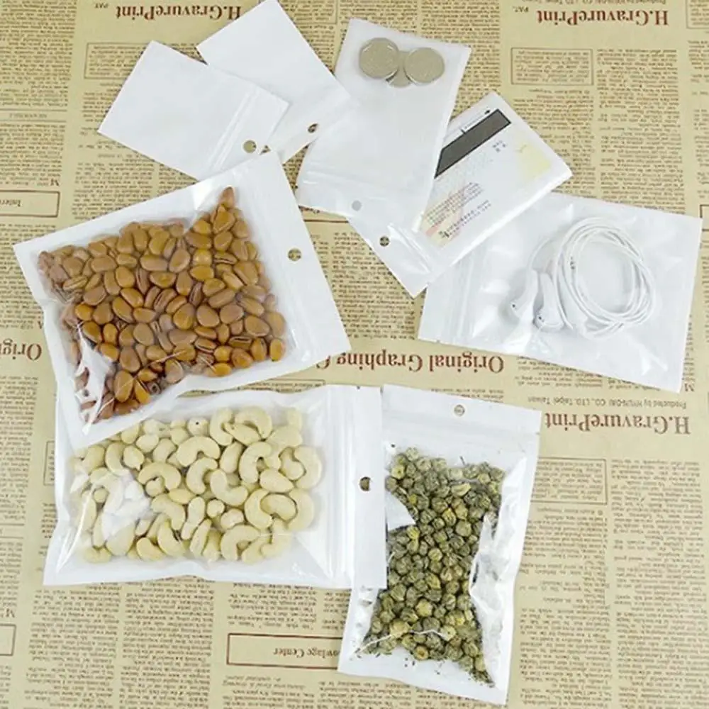 Белая прозрачная упаковка мешок Пластик потребительская в виде прозрачные сумки