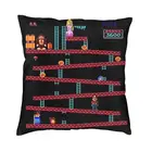 Чехол Donkey Kong для диванной подушки для гостиной, аркадных игр, искусственный квадратный двусторонний чехол для телефона
