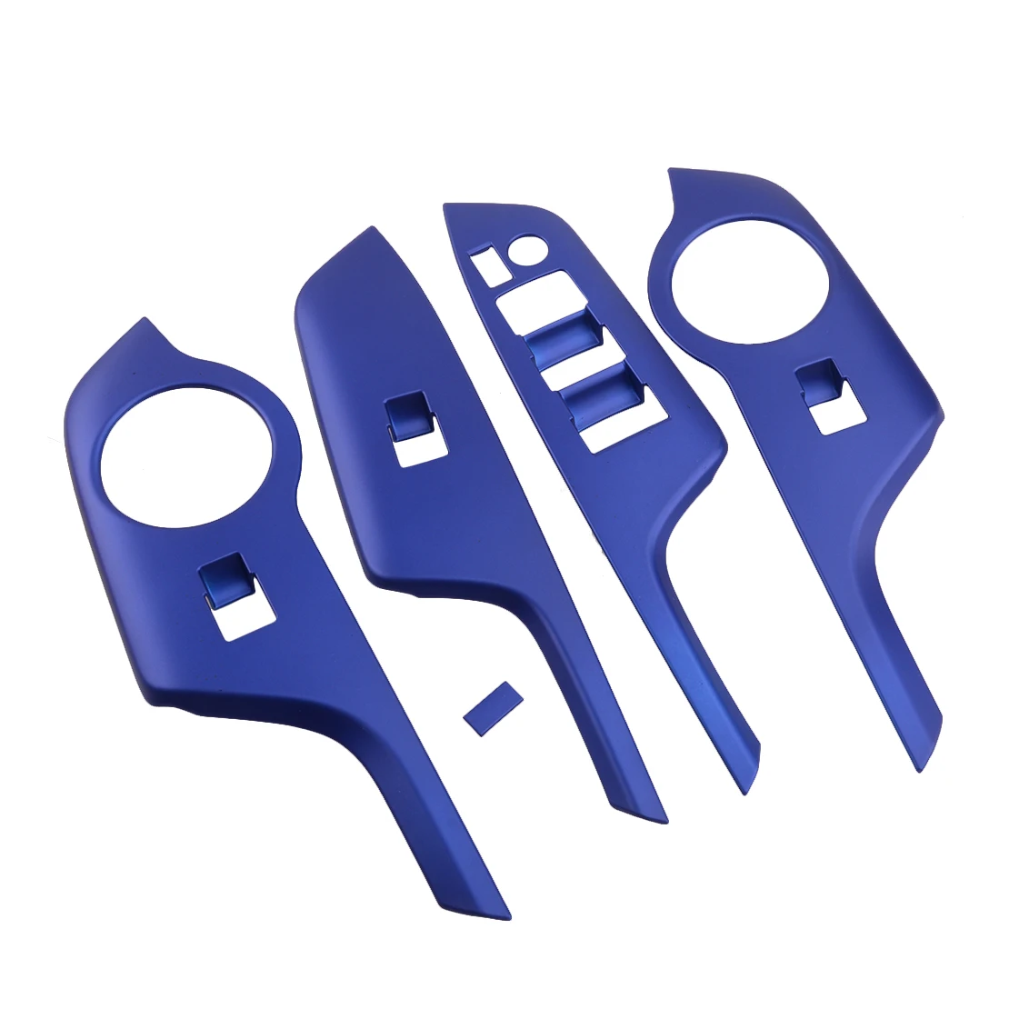 

4pcs/Set New Blue Car Window Lift Switch Button Panel Cover Trim Fit for Toyota C-HR CHR 2017 2018 2019 2020 LHD Only