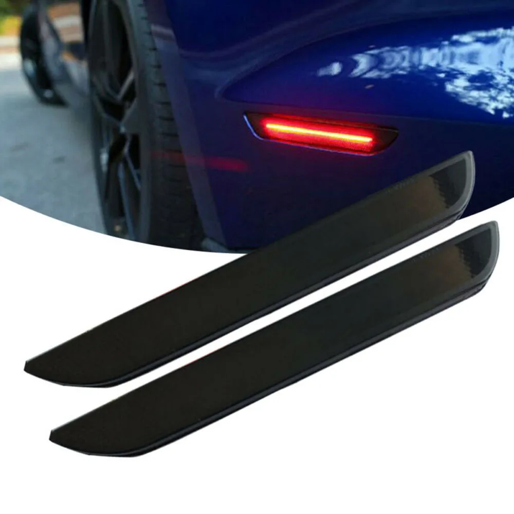 

Auto Side Marker Lights LED Smoke 2pcs For Ford Mustang 2015-2019 Red Set