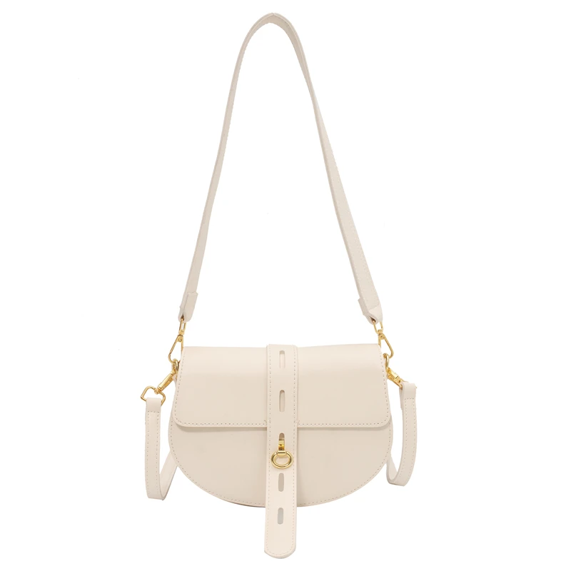 

Branded Trendy PU Leather Saddle Crossbody Shoulder Bag For Women 2021 Spring And Summer Small Cute Handbags And Purses