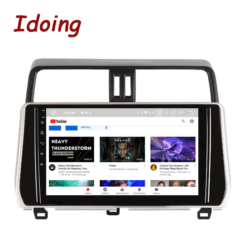 Автомобильная Мультимедийная система Idoing 10 2 дюйма Android для Toyota Land Cruiser Prado 150 2017