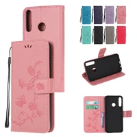fashion wallet card slot leather flip phone case for huawei y9 y8p y7p y7a y7 y6p y6 y5p y5 prime ultra thin solid color cases
