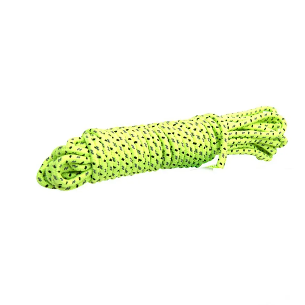 

2.5mm 5m Reflective Paracord Parachute Tent Wind Rope Fixed Rope Clothesline Multipurpose Rope for Outdoor Camping