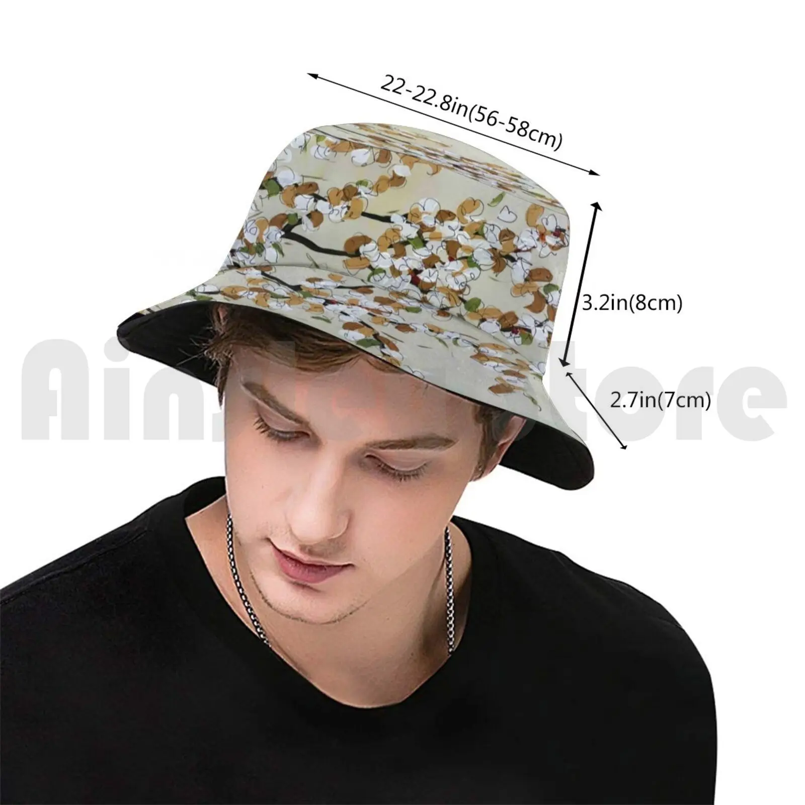 Солнцезащитная шляпа Crazy Tree 2450 Панама Весенняя с цветами и искусство Jamiemorathart Jamie