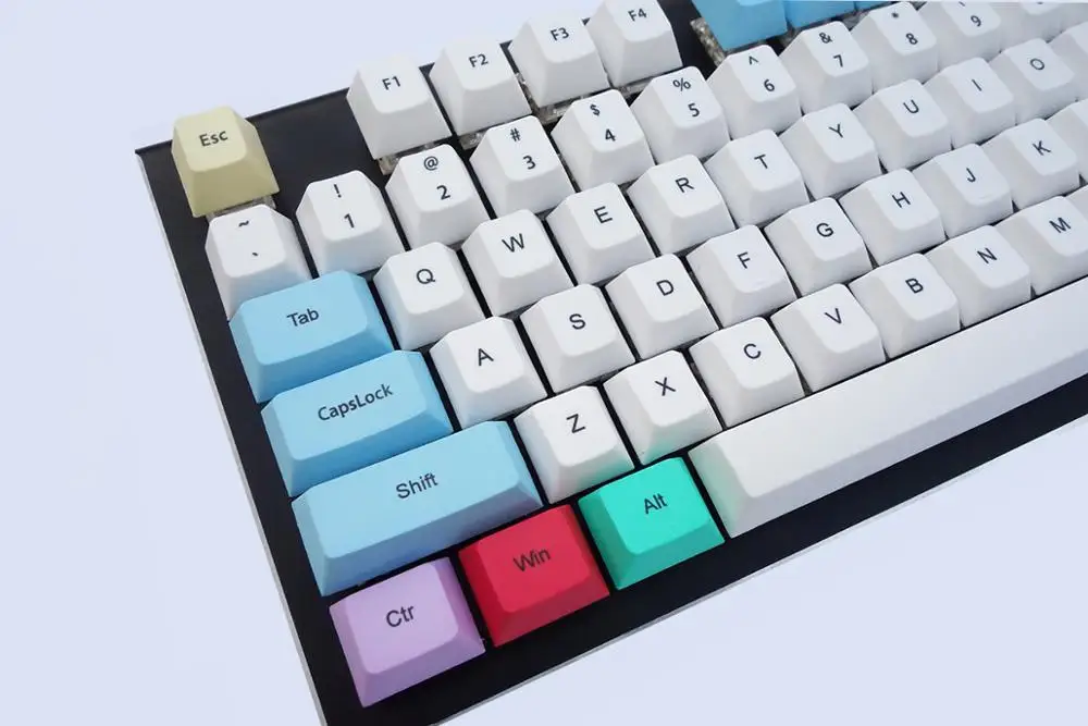 NPKC мелки колпачки для ключей сублимированные пустые толстые клавиши PBT вишневый