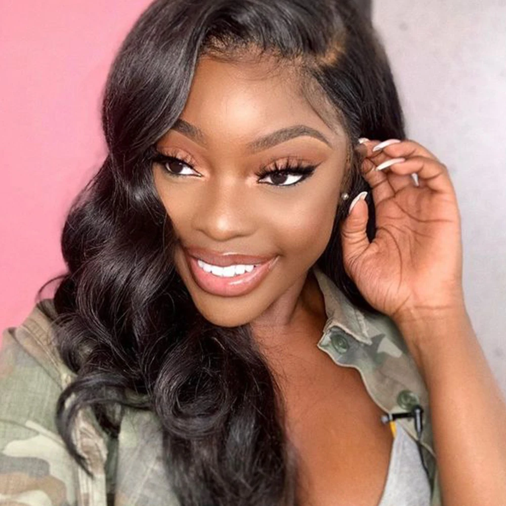 Синтетические волосы на кружеве парики из натуральных волос объемная волна 13x6 13x4