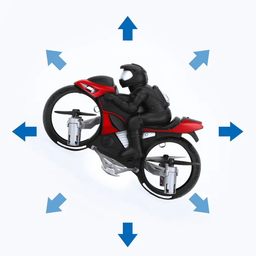 Земляной амфибия с дистанционным управлением Летающий мотоцикл Rc Дрон Забавный