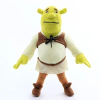 2021 new cartoon shrek plush toys princess fiona gingerbread man donkey puss boots collectible soft doll toy for kids gifts