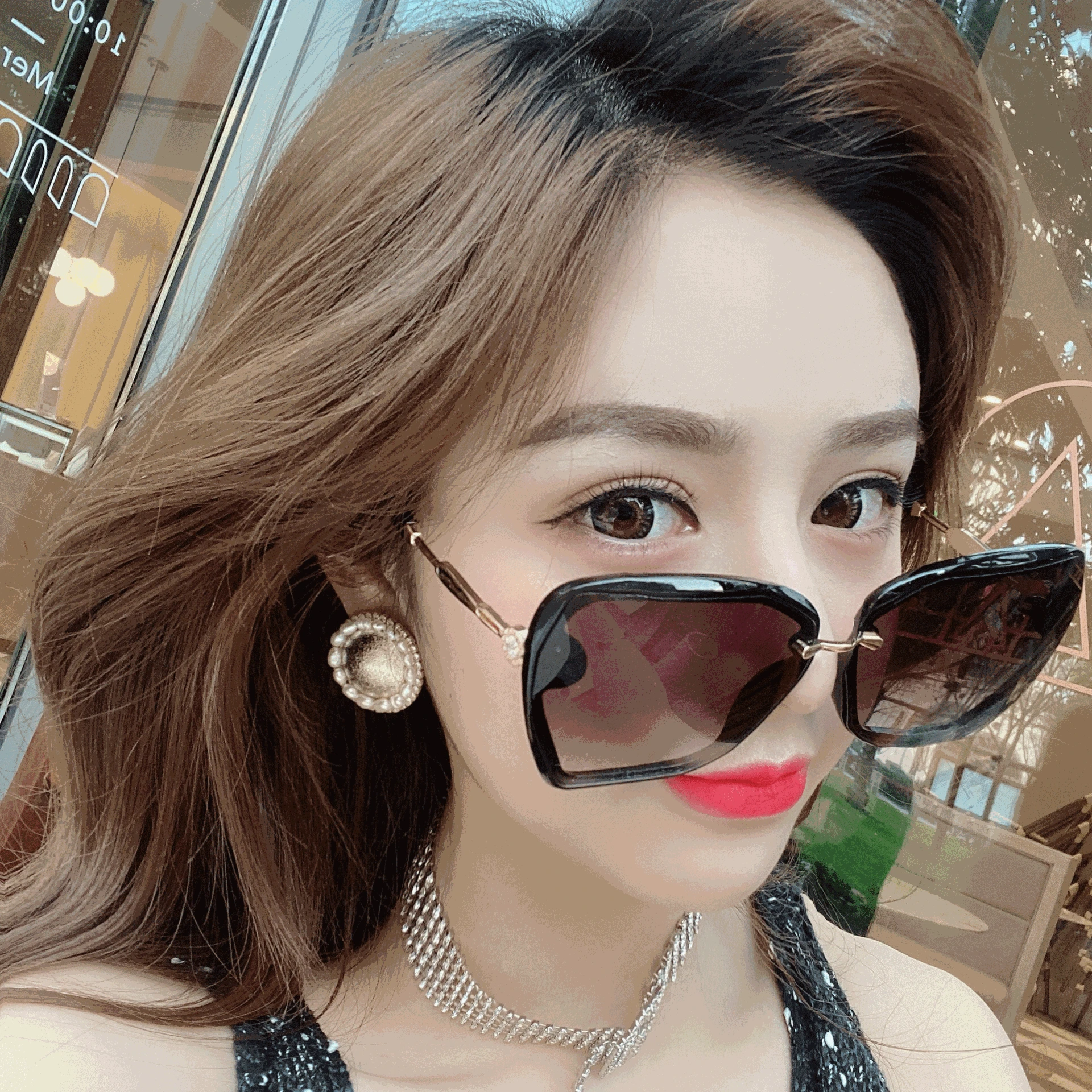 

Rimless Square Sunglasses Women Brand Design Vintage SunGlasses Cutting Lens Classic Shades Frameless Metal Eyewear UV400 Gafas