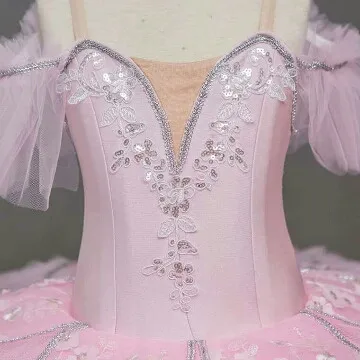 Нежное кружевное балетное платье для девочек костюм выступлений на сцене детей