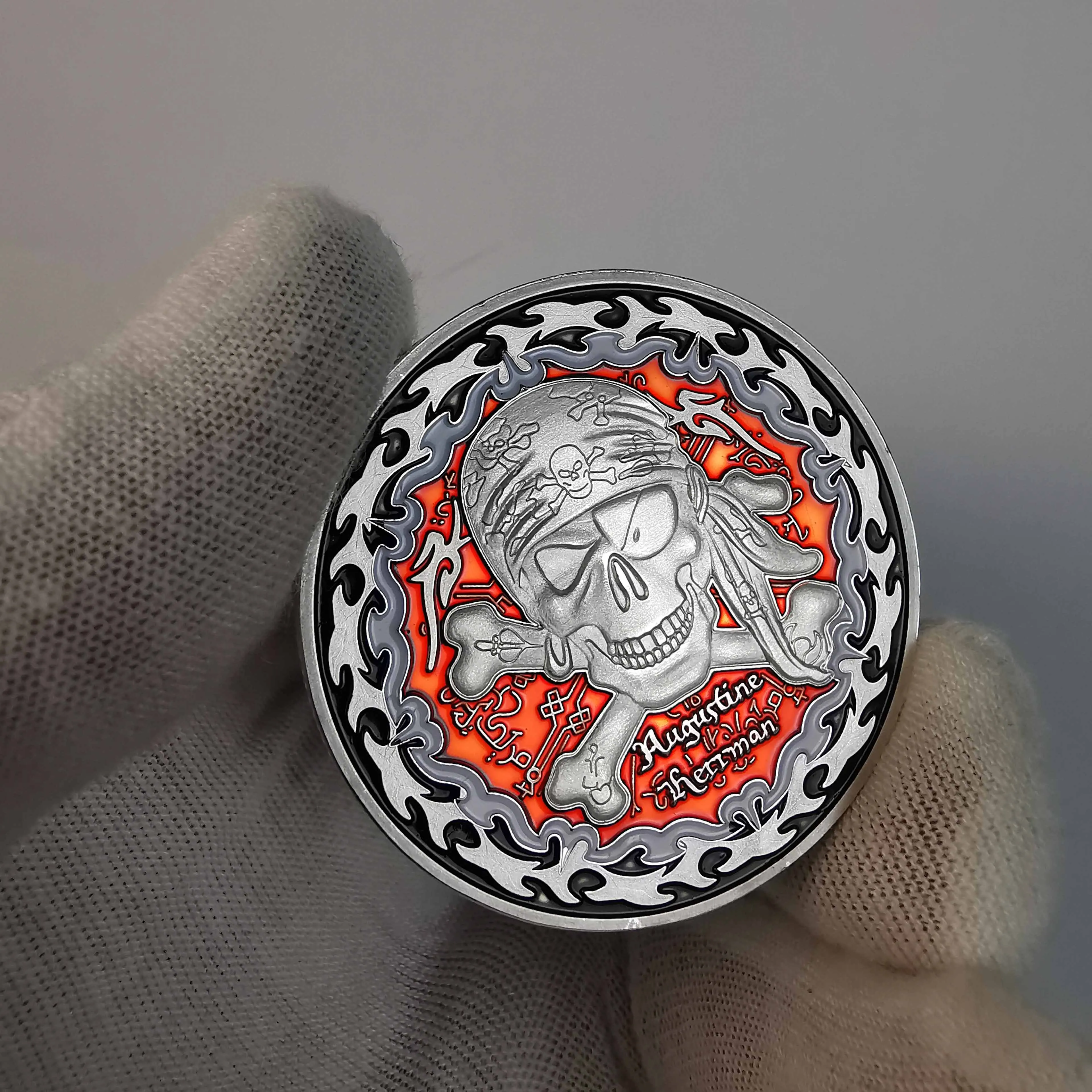 2020 пиратские золотые монеты Череп пиратский корабль сокровище остров залив