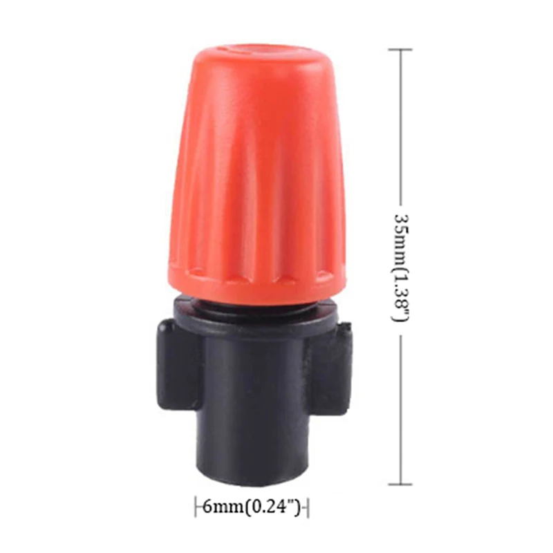 

10Pcs/lot Adjustable Garden Drip Irrigation Orange Misting Nozzles Micro Flow Head Drippers Spray Cooling Hose