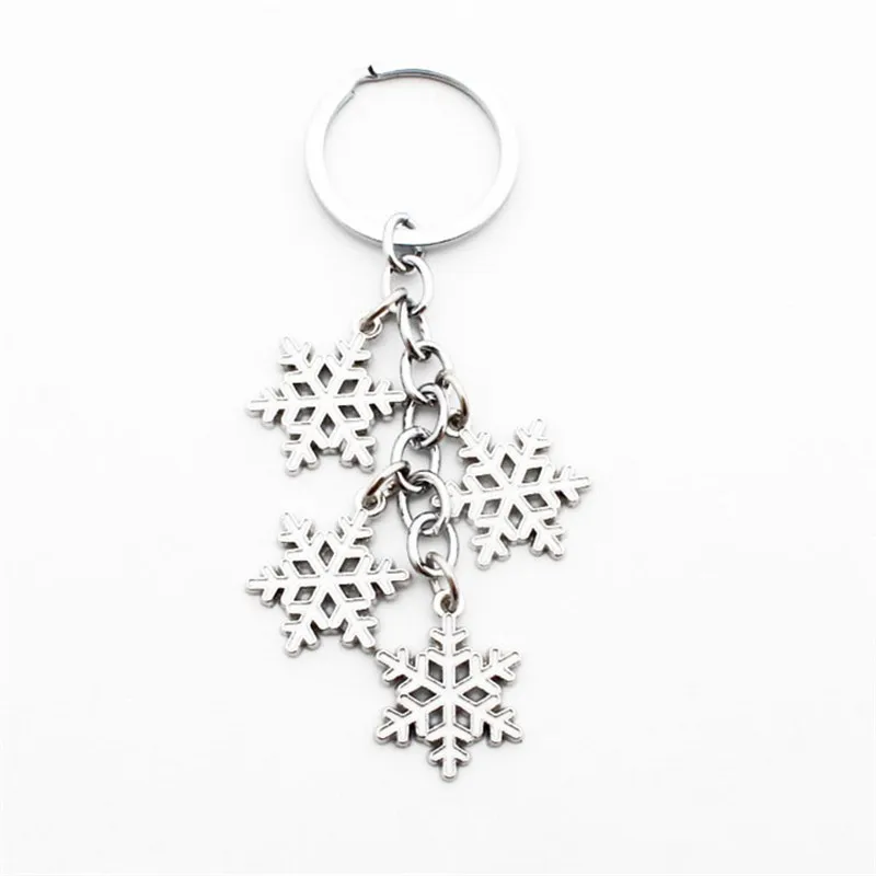 Брелок для ключей модный брелок в виде снежинки прекрасная цепочка ключа много