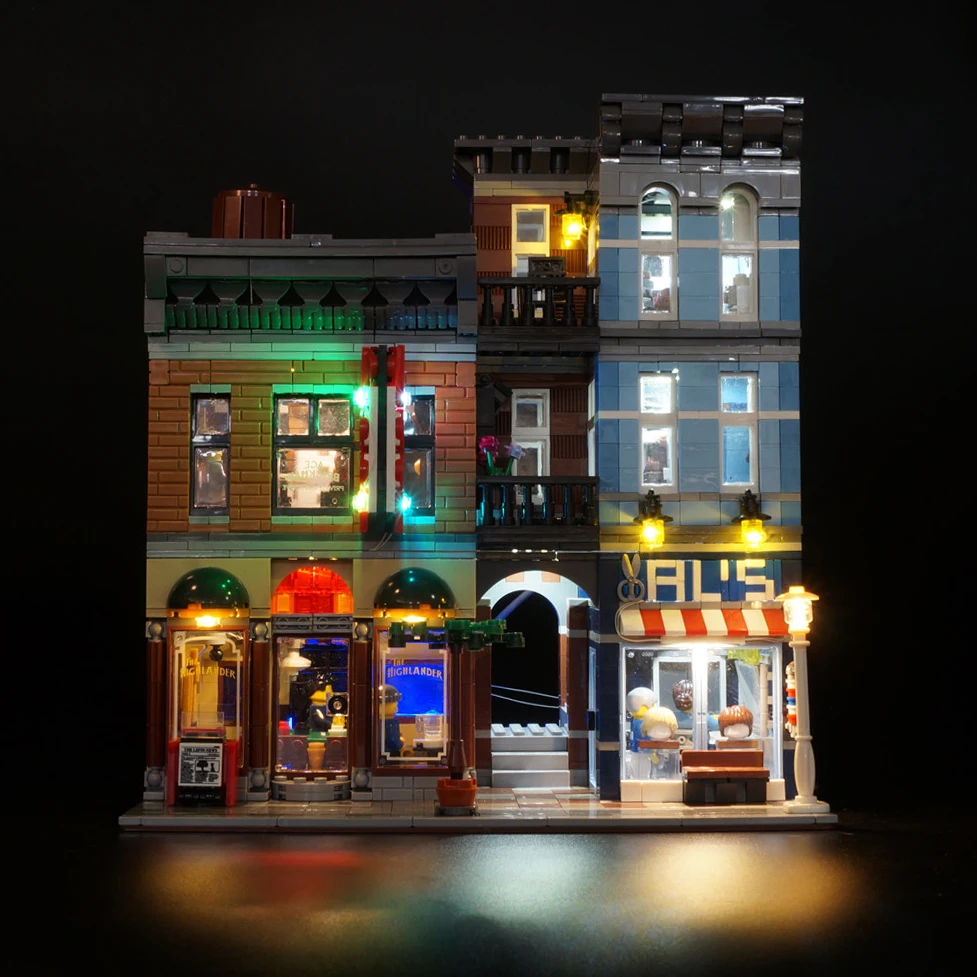 Комплект со светодиодной подсветкой для конструктора Lego и Lepin Detective совместим с