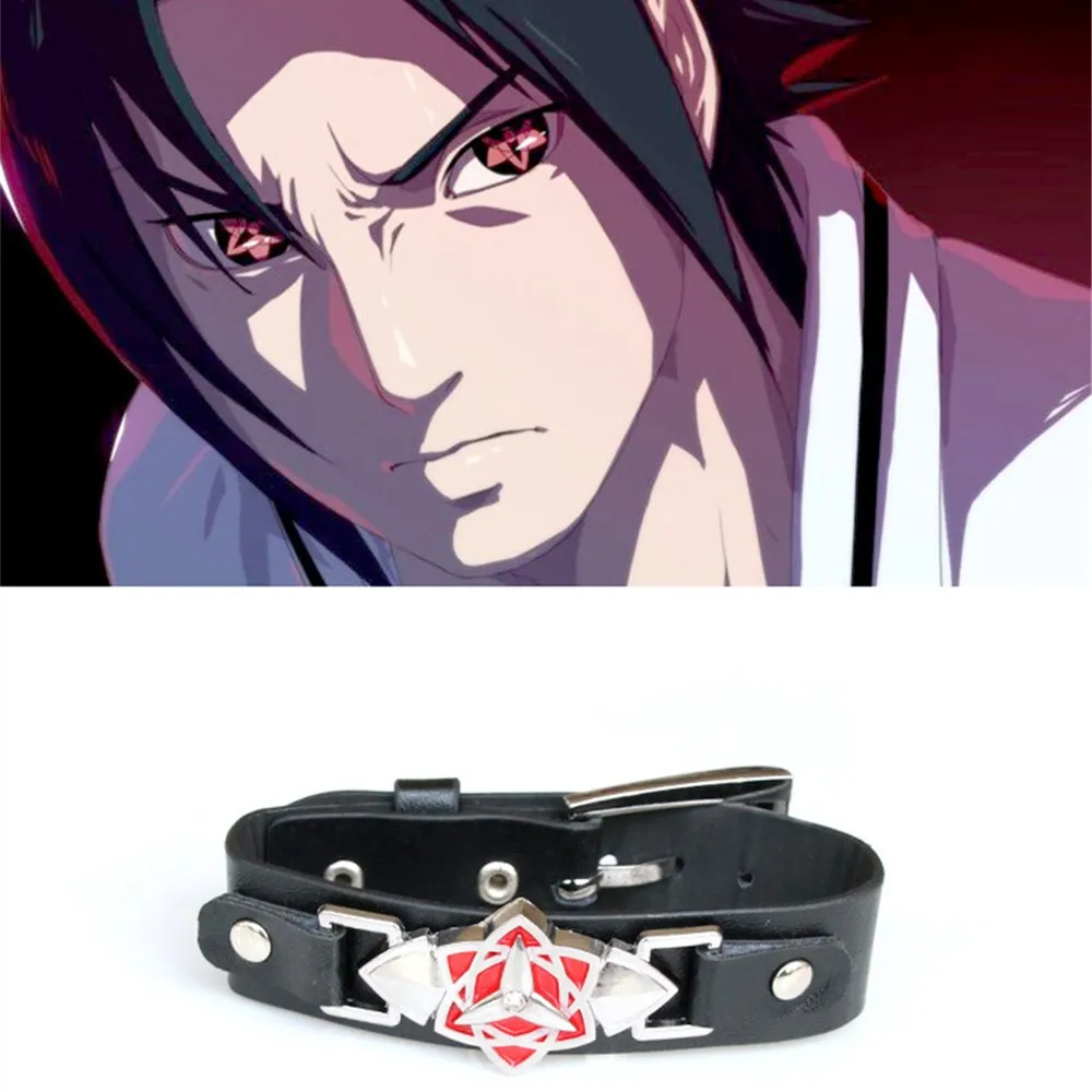 Hot Selling Anime Akatsuki Uchiha Kakashi Sasuke Sharingan Bracelet Cosplay Props Christmas Gift for Boys Adult | Тематическая