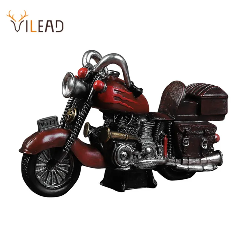 VILEAD 26 см Ретро фигурки из смолы мотора винтажные сувениры для мотоцикла