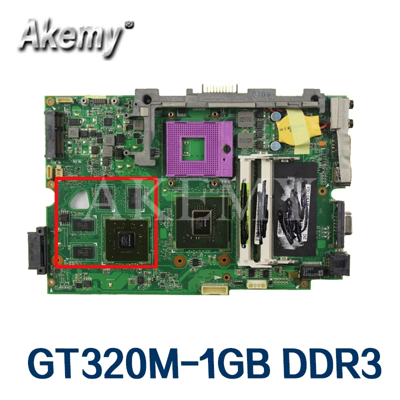 K40ID Laptop motherboard For Asus K50ID K40IE K50IE PRO5DI original mainboard DDR3-RAM GT320M-1GB | Компьютеры и офис