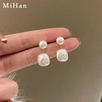 mihan 925 silver needle women jewelry simulated pearl earring popular design elegant vintage drop earrings for women gifts