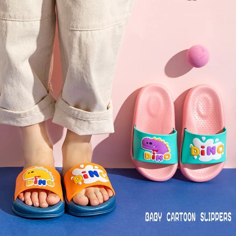 

Suihyung Slippers For Boys Girls Summer Kids Home Shoes Cute Dinosaur Beach Flip Flops Children's Sandals Baby Indoor Slippers