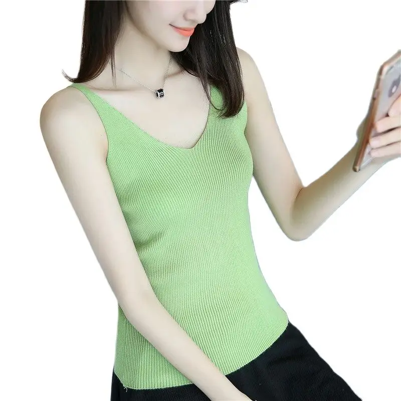 Новинка весна-лето 15 V воротник свитер жилет Слинг стрейч Облегающая рубашка F1683 |