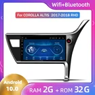 Android 10, четырехъядерный процессор, встроенная память 32 ГБ, телефон для Toyota Corolla Altis 2017 2018 RHD, большой экран, навигация